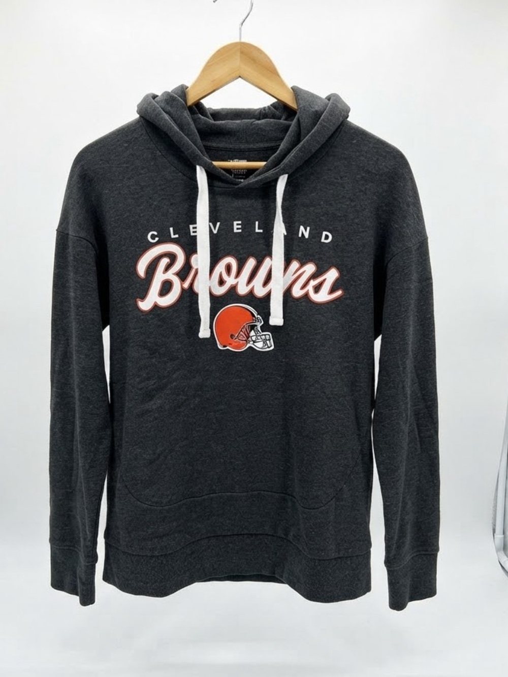 Ladies Cleveland Browns Charcoal Hoodie Sweatshirt